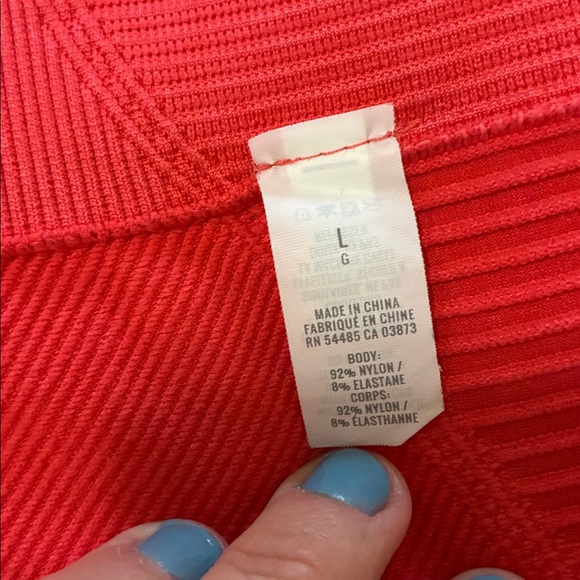 aerie Pink Ribbed Leggings (L) - Picture 5 of 7
